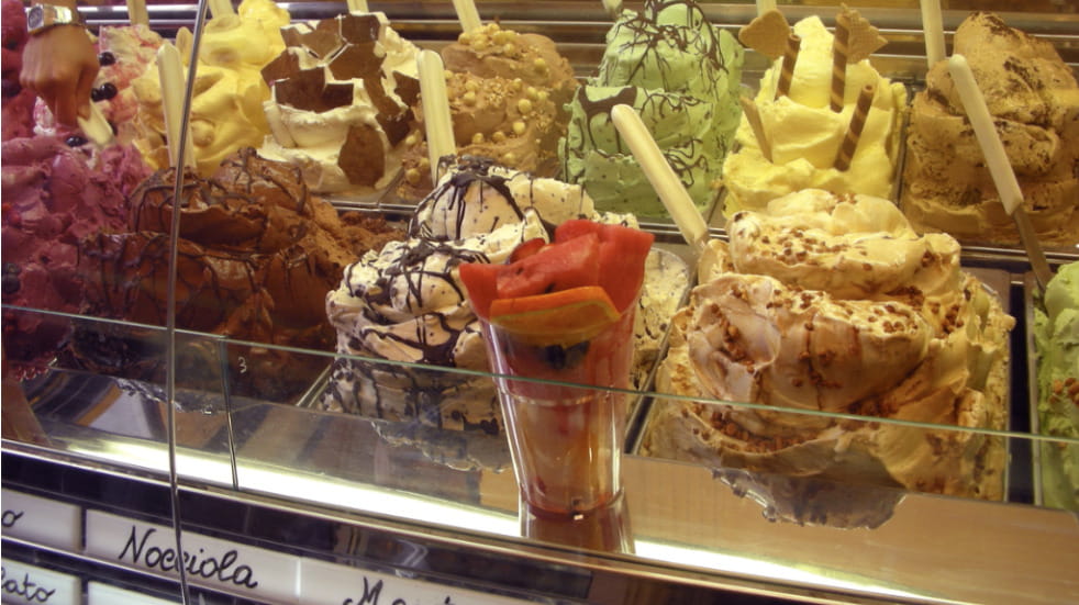 Gelataria in Florence Italy